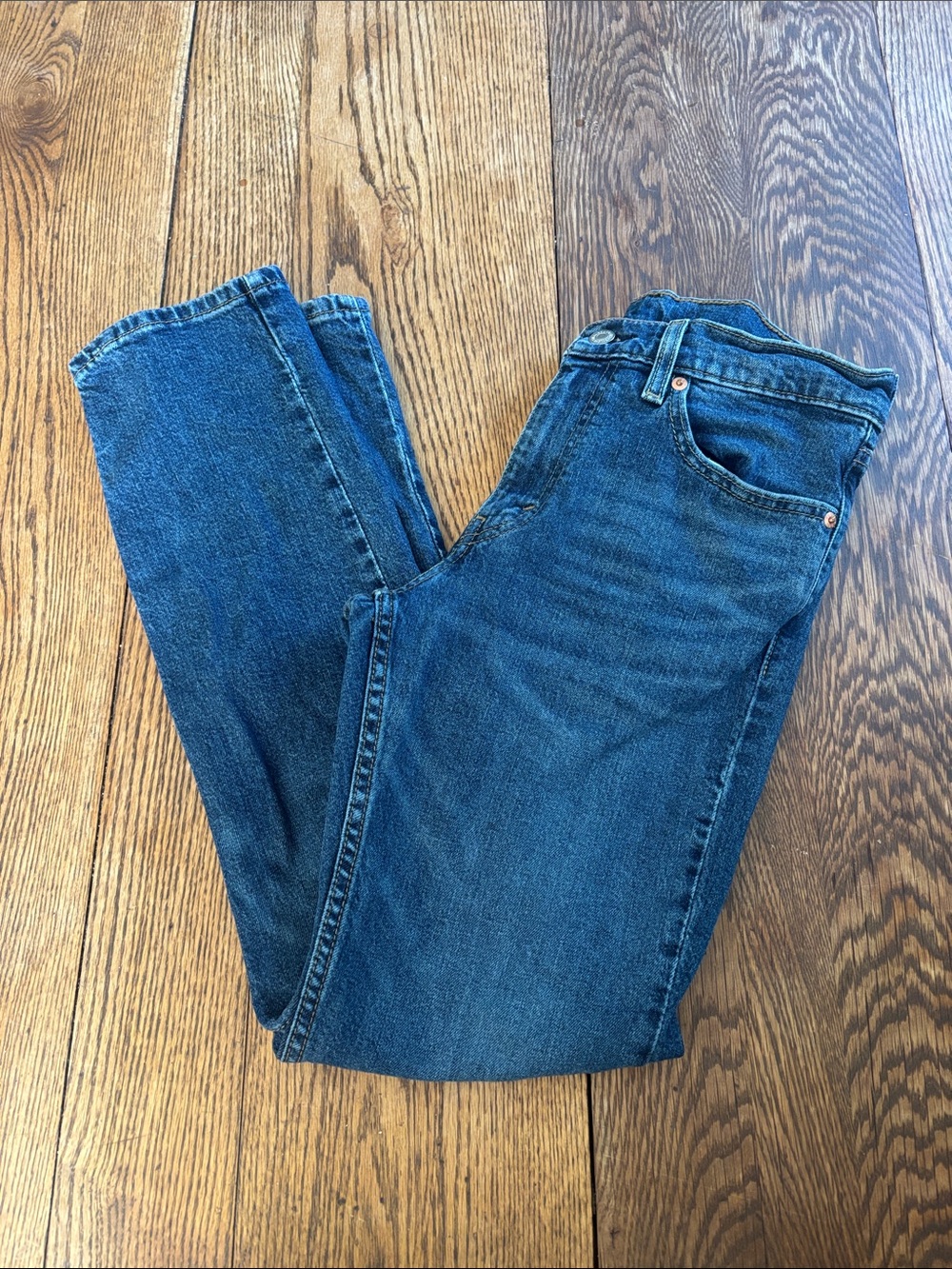Levi's 511 Men's Straight Jeans — Deep Blue Denim